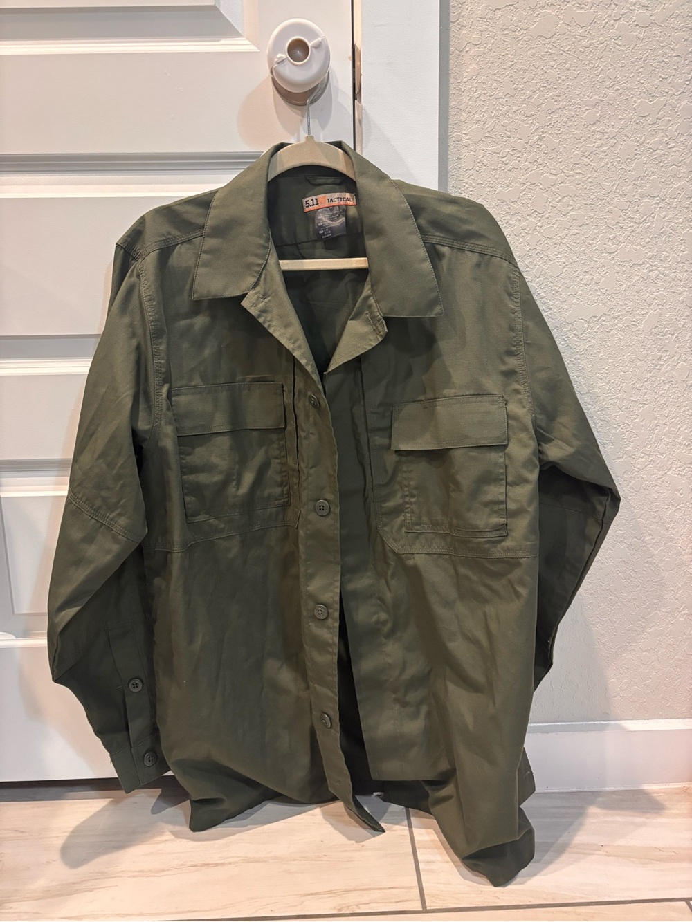 5.11 Tactical Olive Green Military-Style Shirt